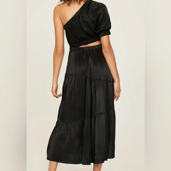 Peter Som Black Asymmetrical Dress - Picture 4 of 7